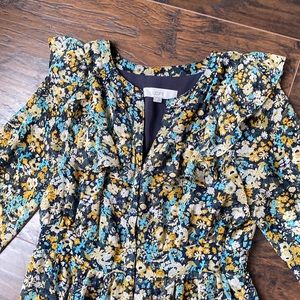 Loft Floral Midi Dress